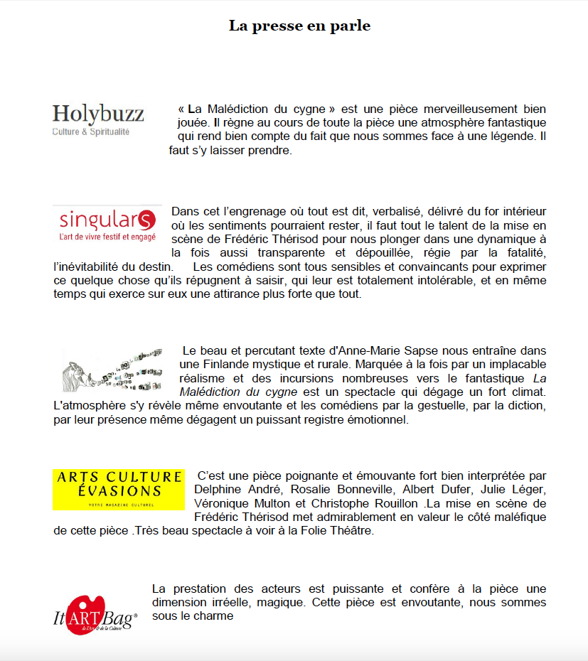 Presse cygne